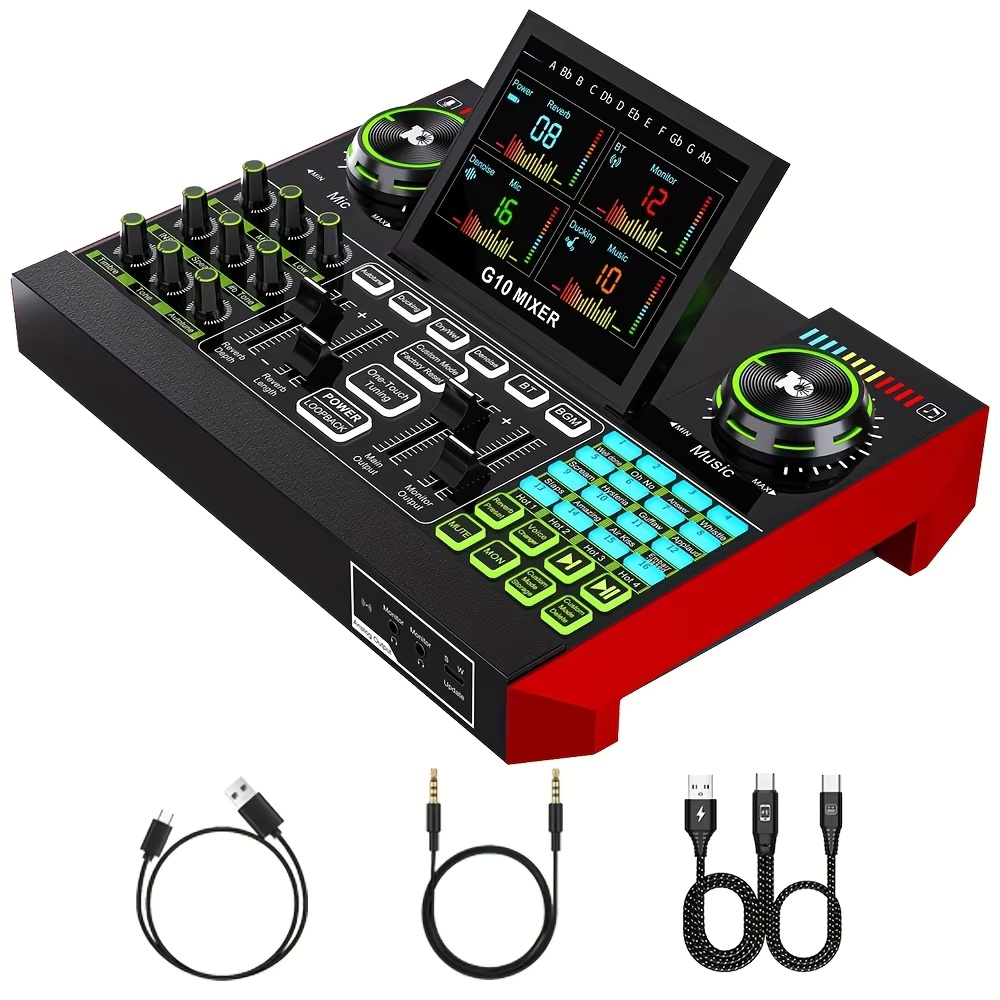 Pc Gaming Live Streaming - Zestaw mikrofonu podcastowego Tenlamp G10 z