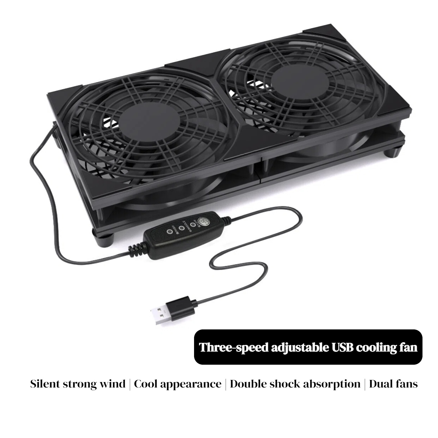 Pc Gaming Rgb - Podwójny wentylator chłodzący USB z 3-stopniową