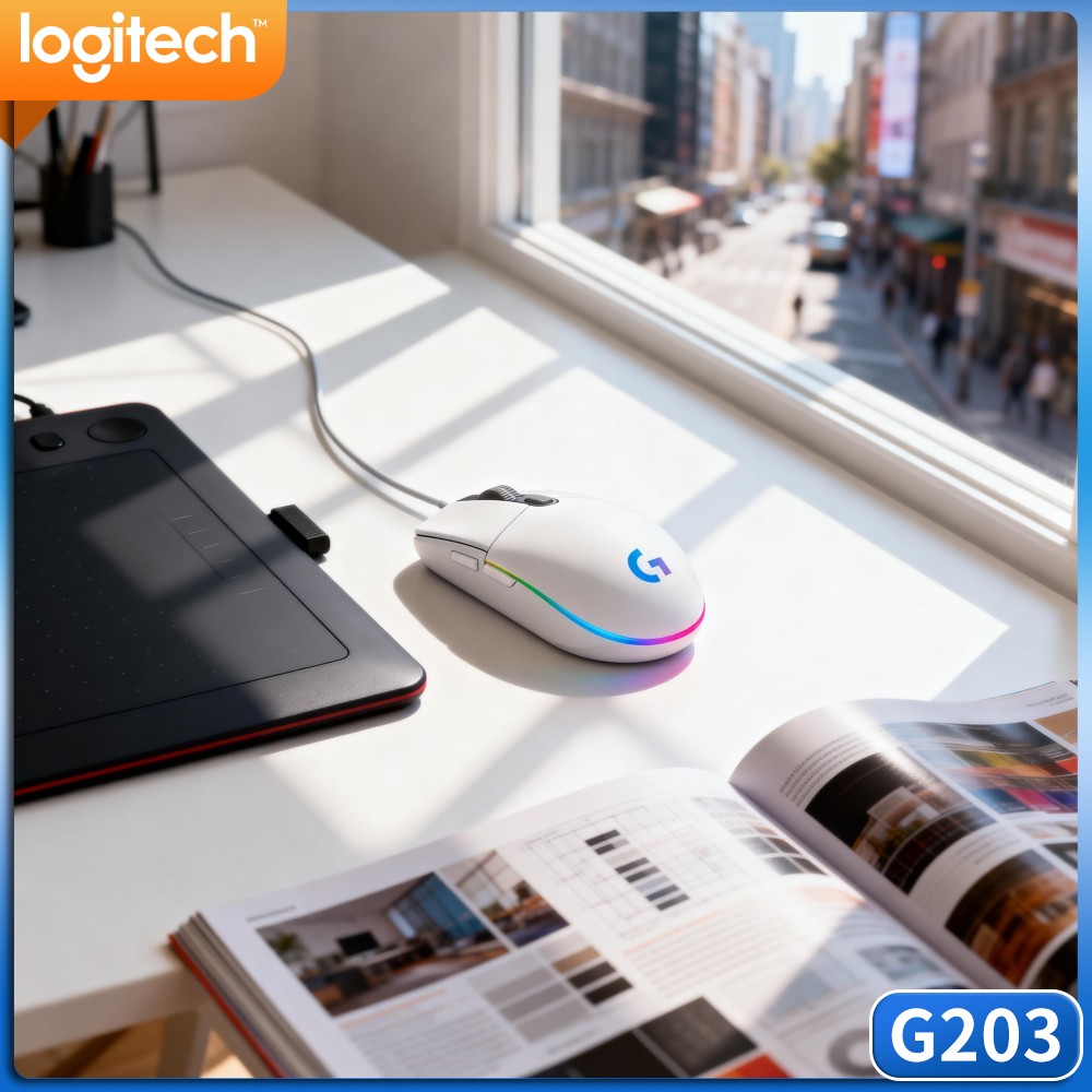 Logitech Mouse G203 - Mysz gamingowa Logitech G203 z podświetleniem