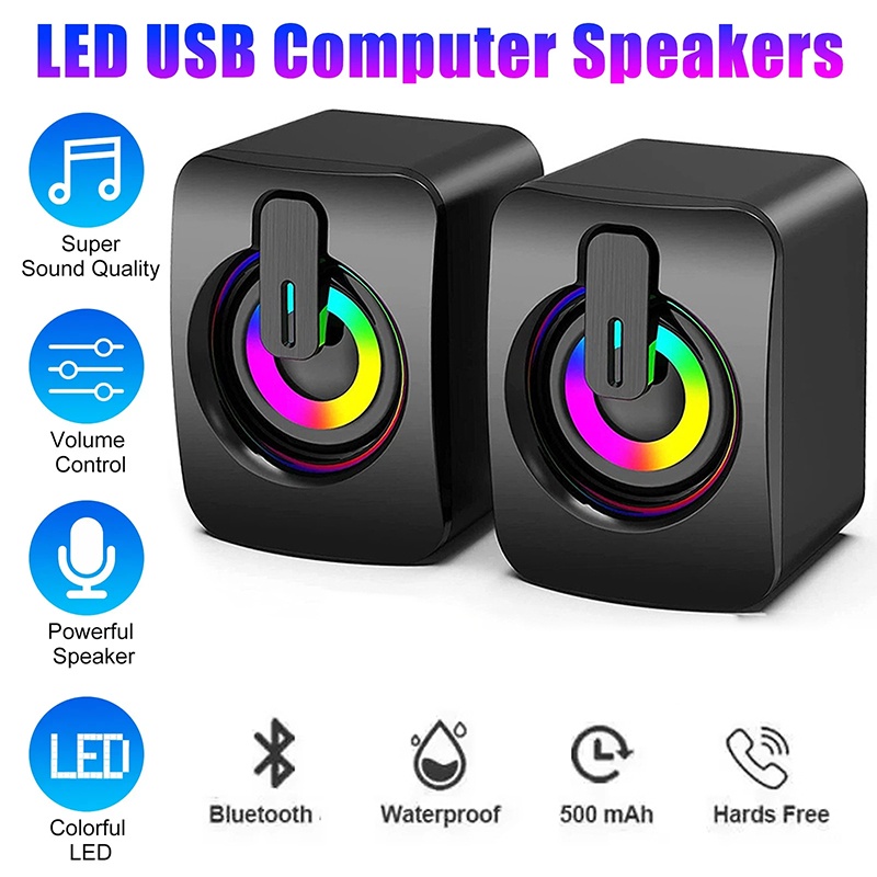 Gaming Speaker - Mini Głośniki Komputerowe Regulacja Głośności Dźwięk