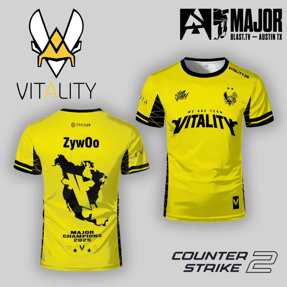 Pc Gaming Cs2 - Koszulka Team Vitality CS2 Major Champions