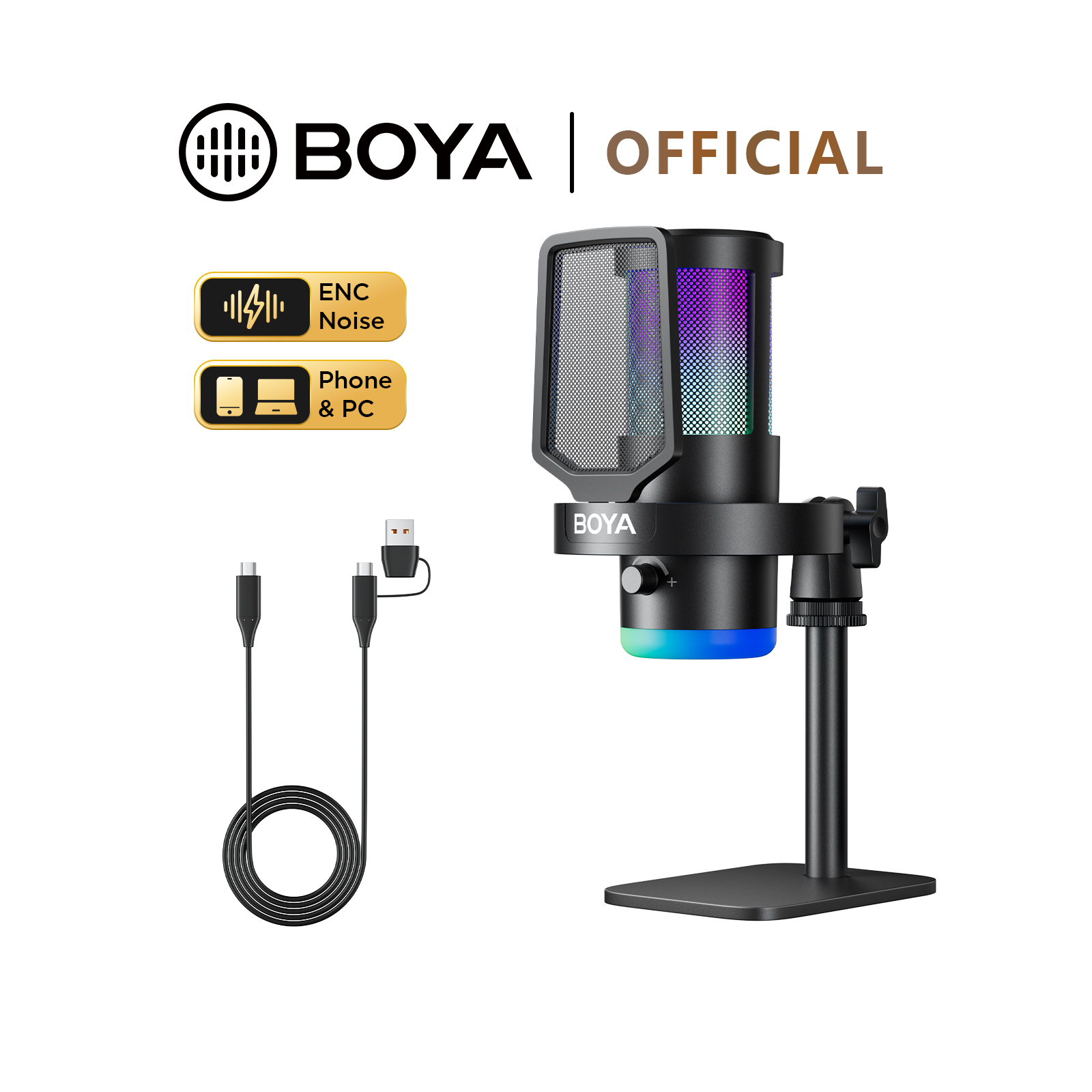 BOYA CastMic G30 USB RGB Mikro – Pc Gaming Live Streaming recenzja i cena