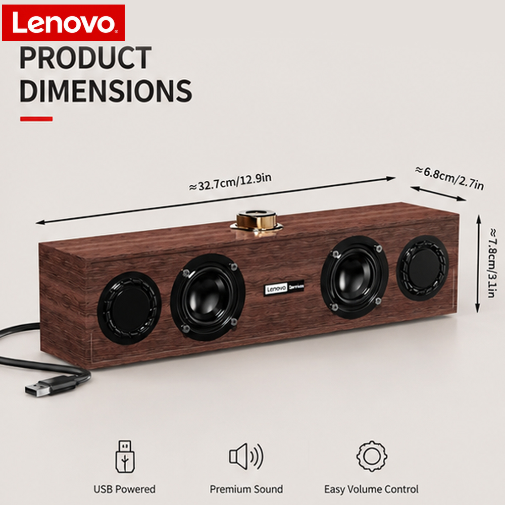 Oryginalny drewniany głośnik U – Pc Gaming Lenovo recenzja i cena
