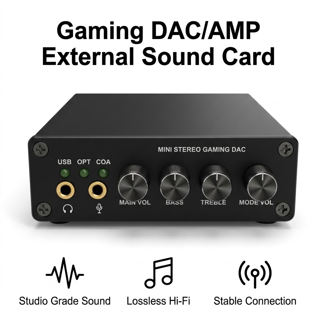Mini Gaming DAC Wzmacniacz Słu – Pc Gaming Ps5 recenzja i cena
